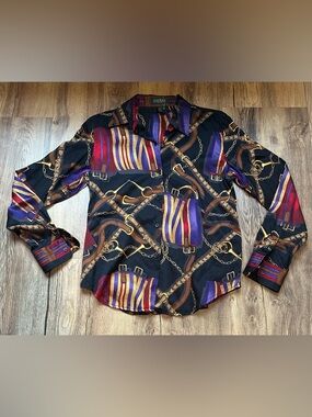 Lauren Ralph Lauren Women's Equestrian Inspired Blouse